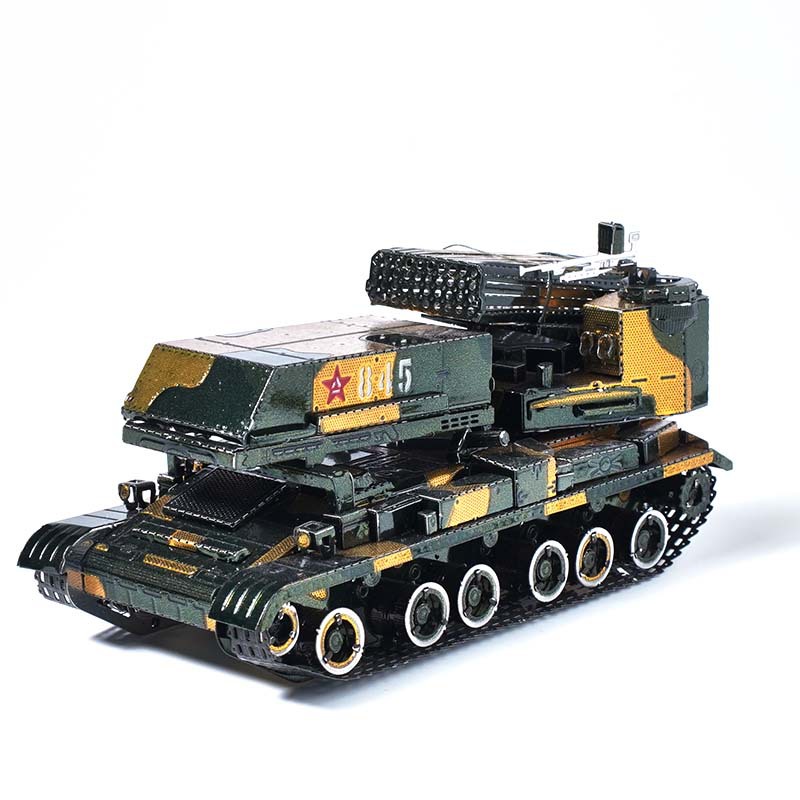 Tarnung mlrs diy 3d metall puzzle chinesischer raketen werfer hand zusammen gebaute modell kits puzzle spielzeug für erwachsene geschenke – Detail 5