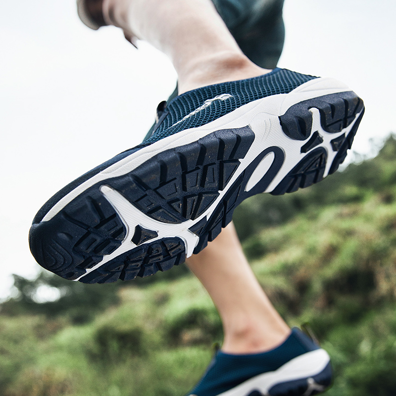 Männer Casual Schuhe Mode Sommer Schuhe Mesh im freien Atmungsaktive Slip-on Wohnungen Männer Turnschuhe Komfortable Wasser Faulenzer Zapatillas – Detail 26