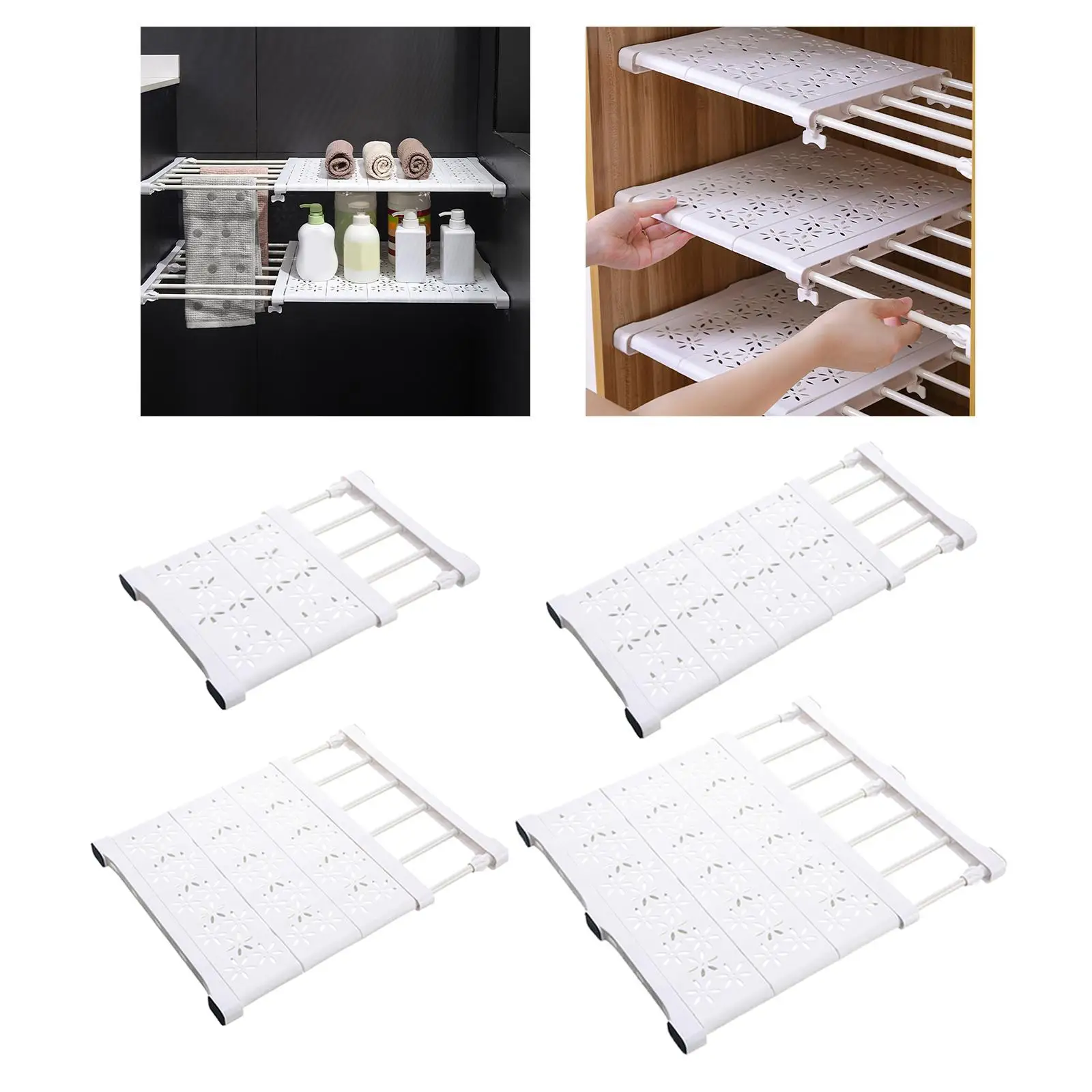 Household Wardrobe Storage Shelves Wardrobe Dividers Separator Wall Cabinet Rack High Bearing Storage Organizer for Desk Kitchen