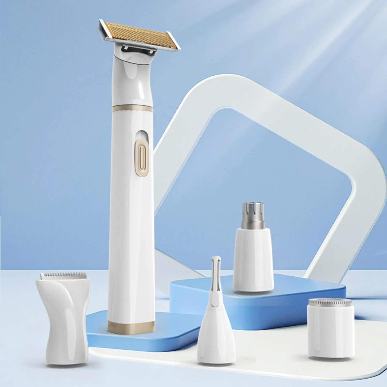 USB Charging Bikini Trimmer Wet Dry Operation Painless Electric Hair Removal Device Body Shaver for Pubic Hair Legs Underarms