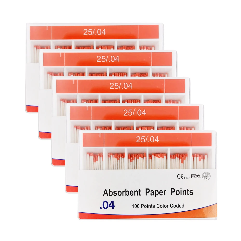 Best of 5box 04 Taper Dental Absorbent Paper Points Gutta 25 # 30 # Paper Points Pure Cotton Fiber Root Canal Absorption Dental Materials Reviews & Tips