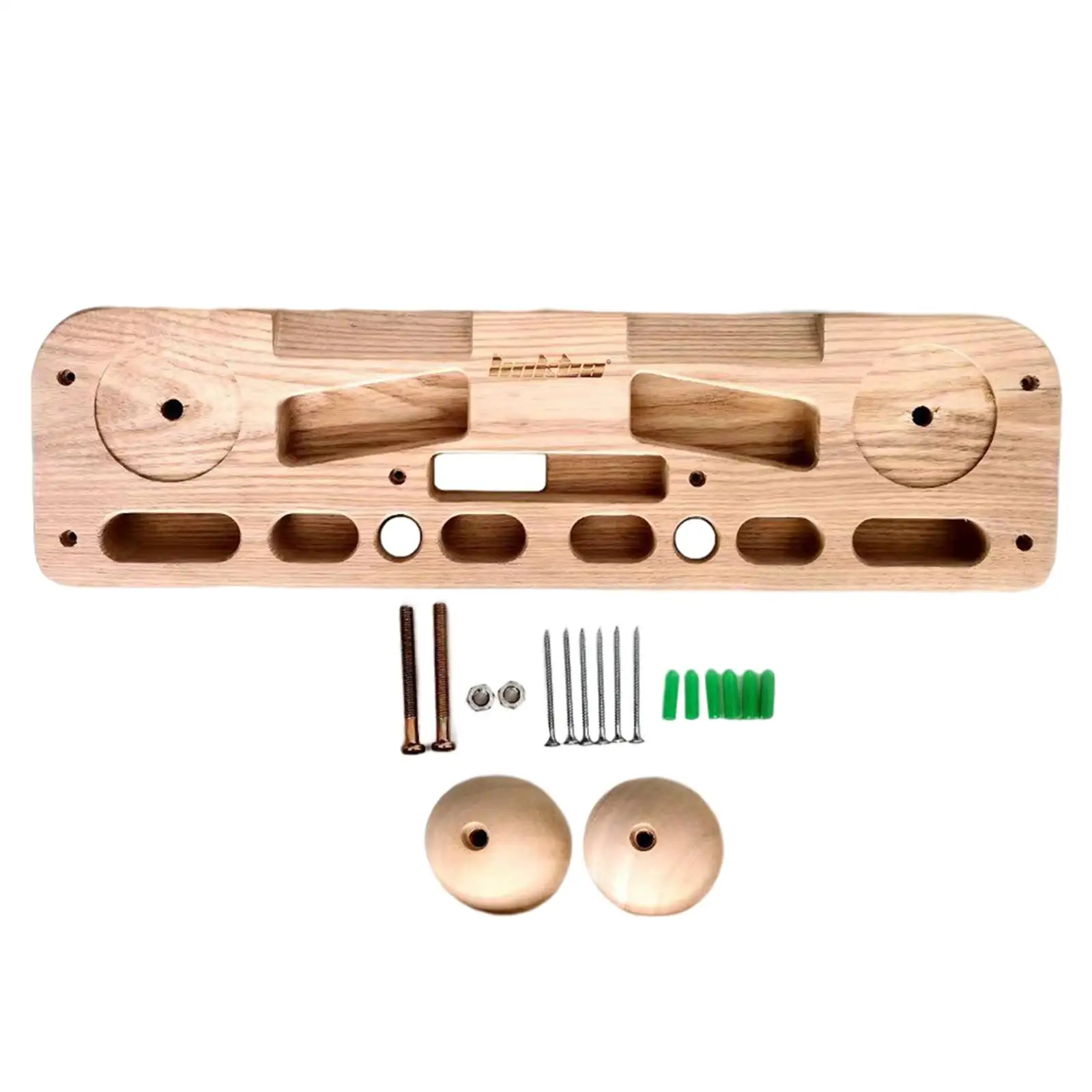 Portable Hangboard Finger Strengthener Training Finger Grip Strengthen Your Grips, Arms and More Wooden Hang Board for Indoor