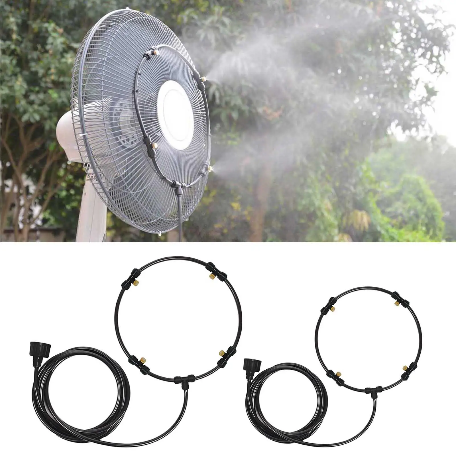 Fan Misting Outdoor Outside Water Mister Spray Fan Mister for Cooling