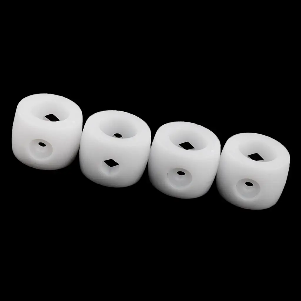4Pcs 16mm ABS Foosball Table Rod Bumper Buffer for Table Soccer Football Replacement White