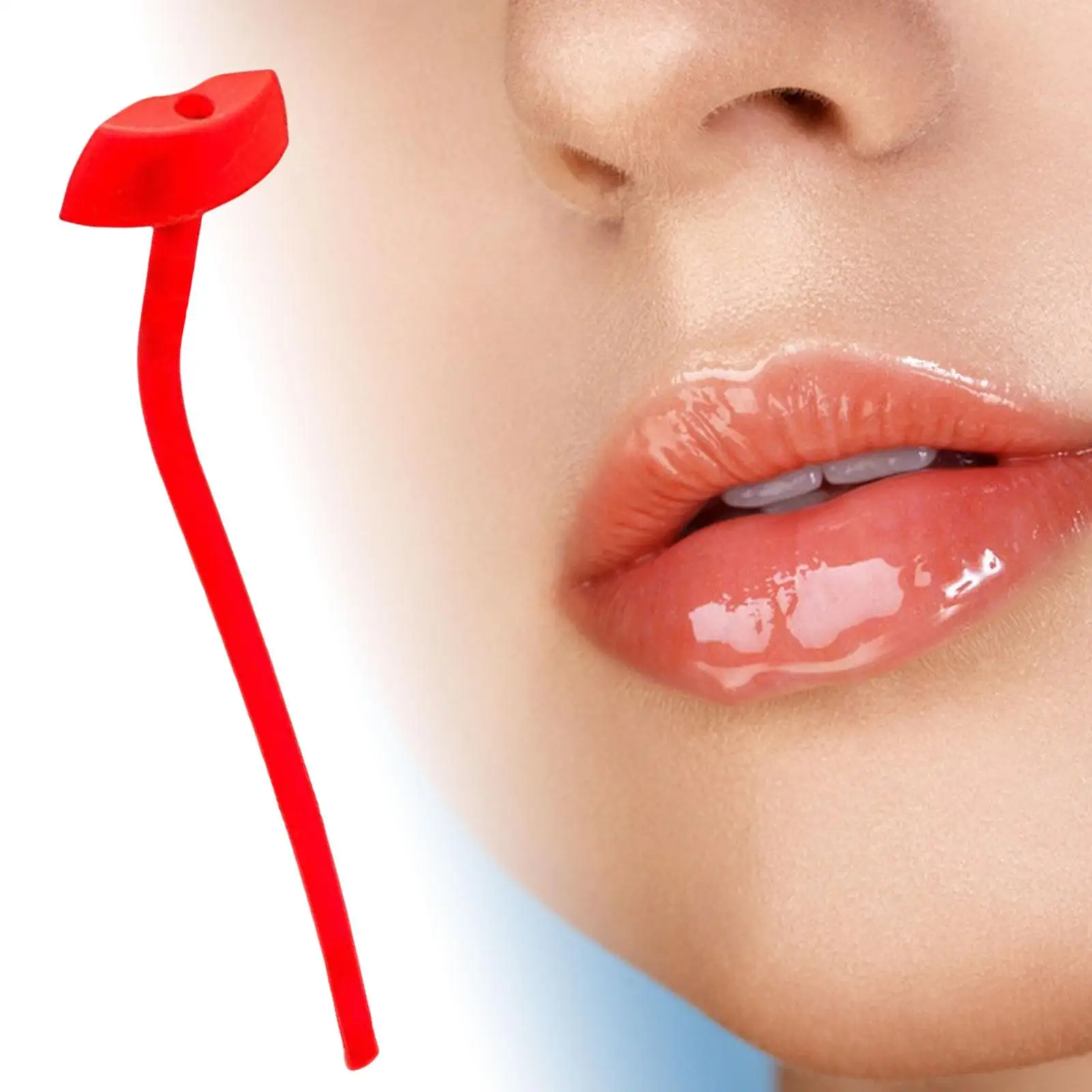 Flute Straw Food Grade Silicone Engaging Lips Horizontally Prevent Vertical Lip Lines for Tea Juice Hot Cold Beverages Coffee