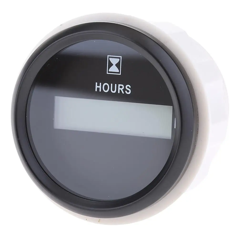 52mm Digital Hour Meter Guage Waterproof Hourmeter - Universal Fits