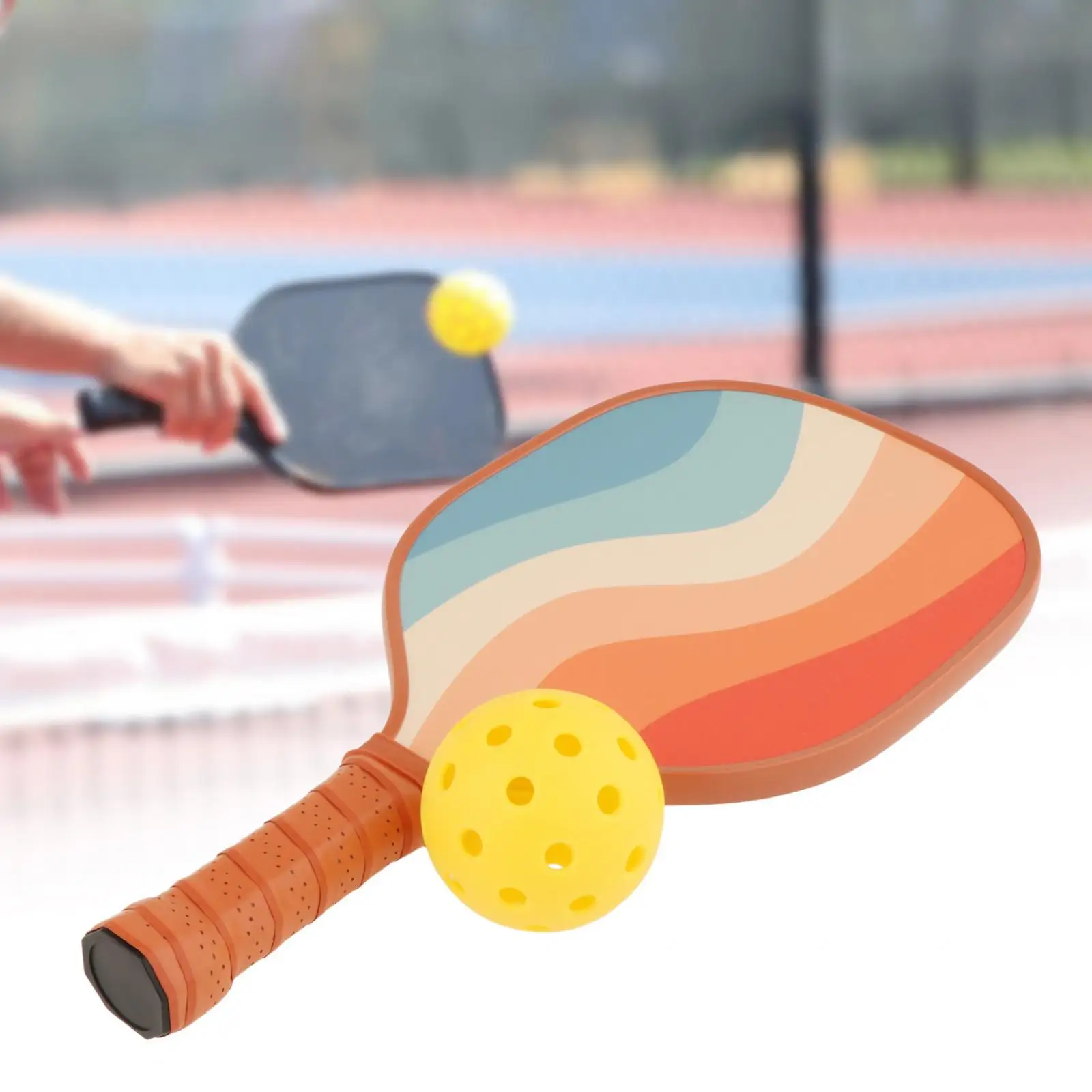 Pickleball Paddles Pickleball Racket Wooden Professional with Nonslip Comfortable Grip for Practice Indoor Outdoor Use Beginners
