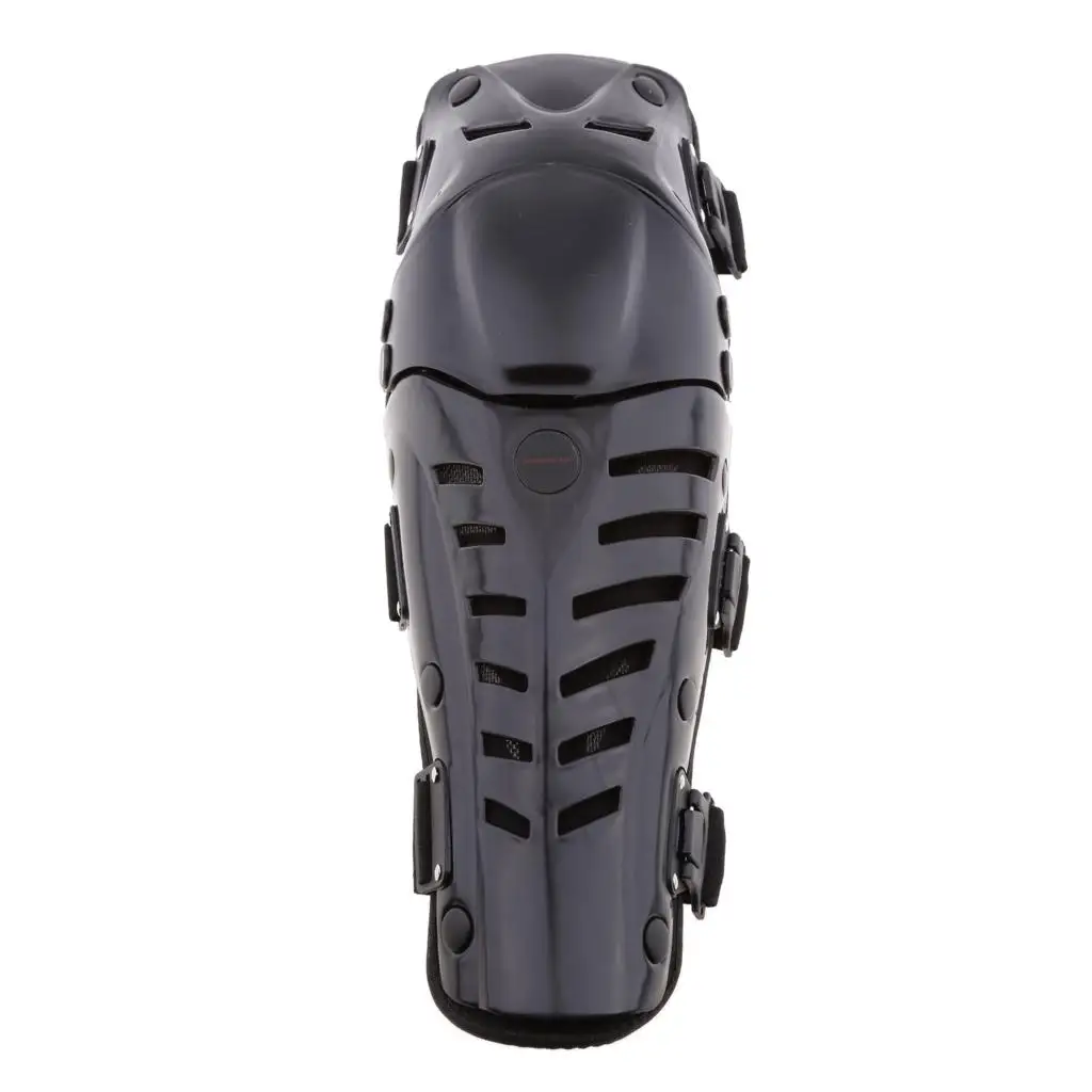 Pair Motorcycle Motocross Cycling Sport Knee Pads Shin Protector Guard Black