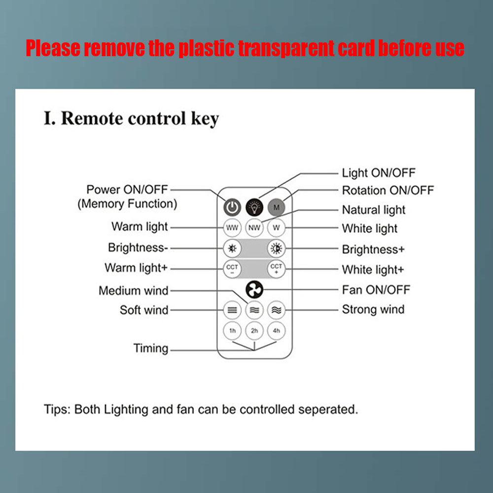 Title 16, 60W Ceiling Fan E27 With Led Light And Remote C...