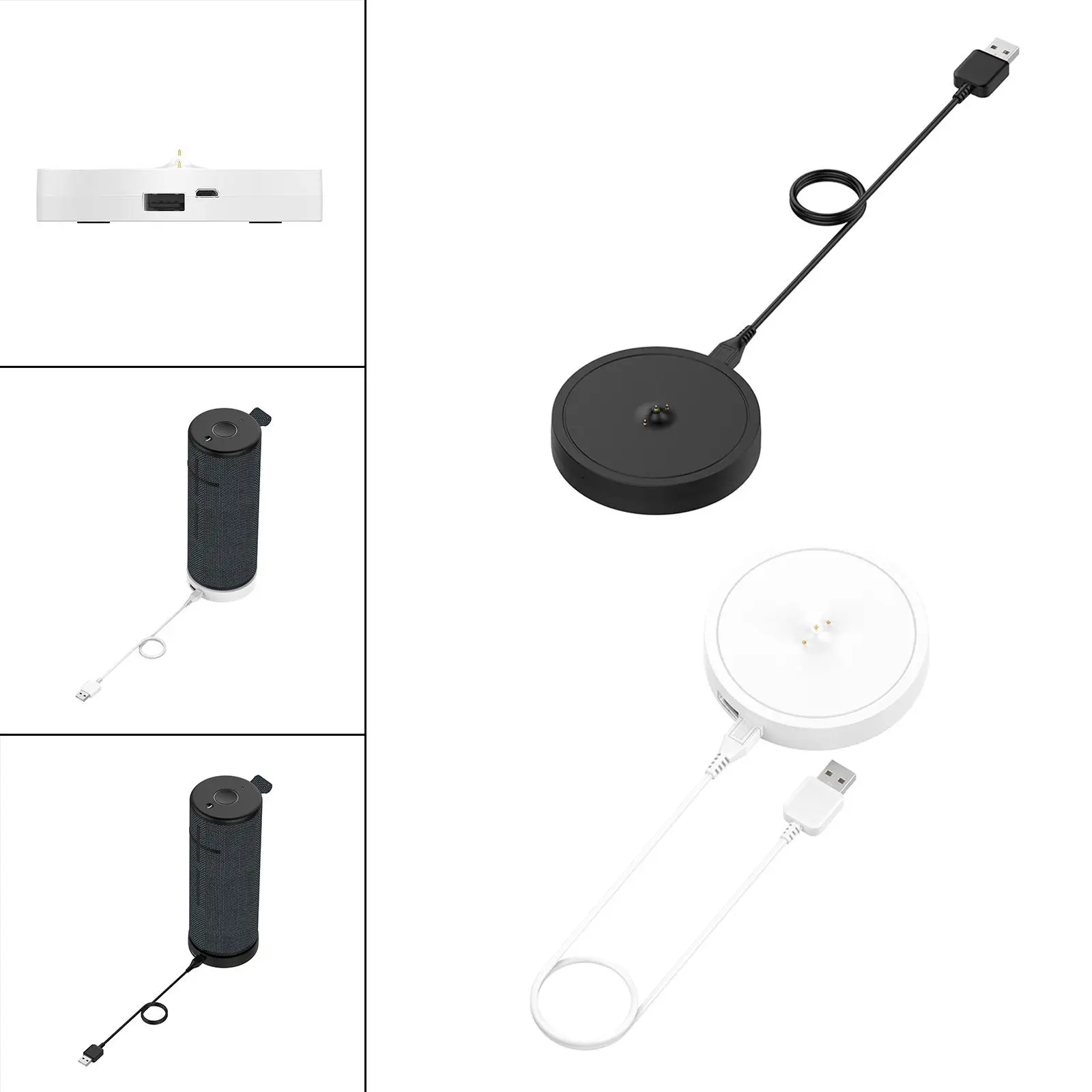 Speaker Station Cradle Charger Desktop USB Charge Chargers Dock Adapter for Logitech Ultimateears Boom 3 MEGA Boom 3 MEGA Blast
