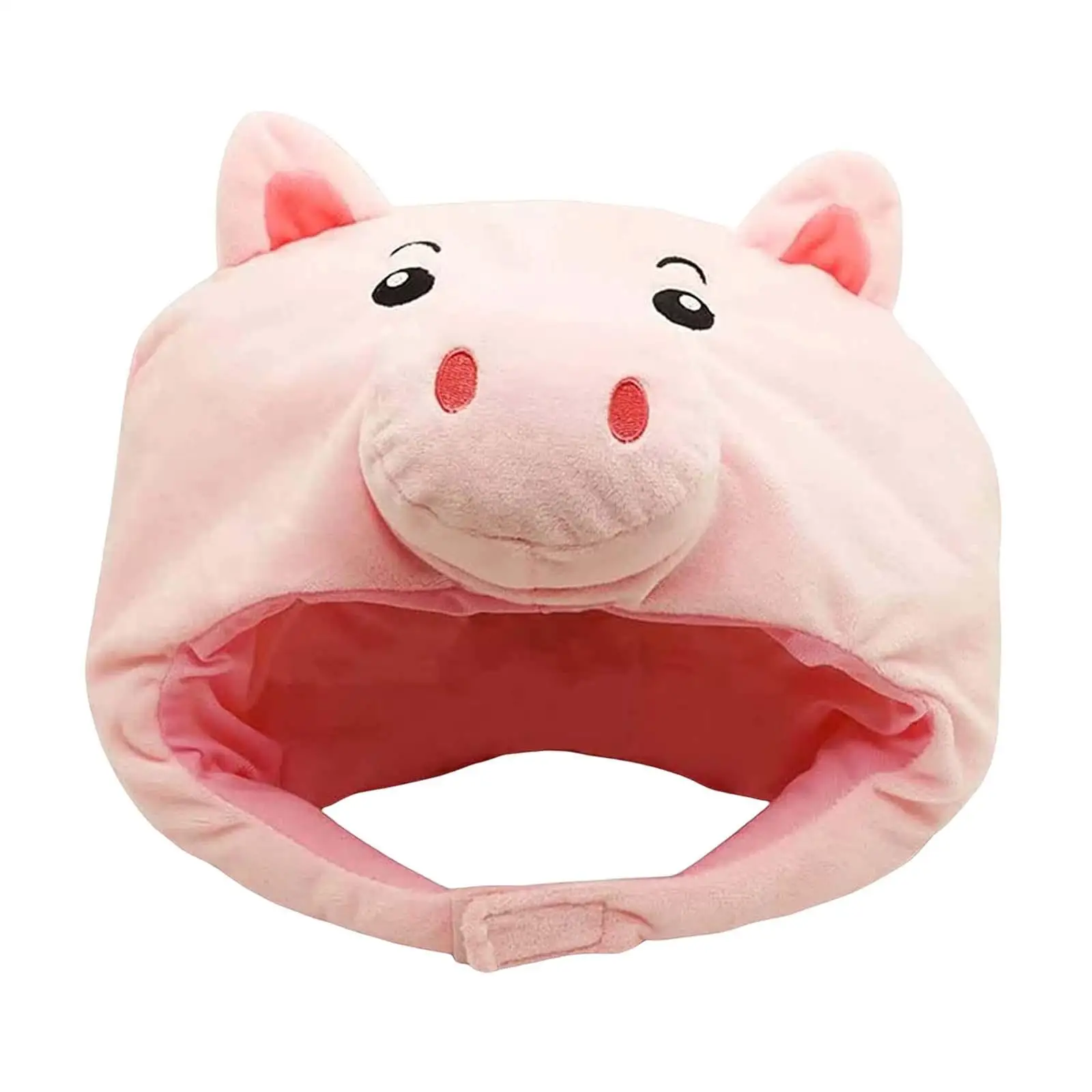 Pink Animals Hat Headdress Fancy Dress Stuffed Toys Photo Props Cute Costume