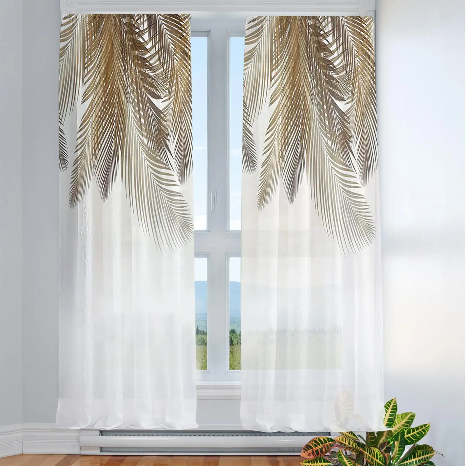 Sheer Curtains Translucent 52