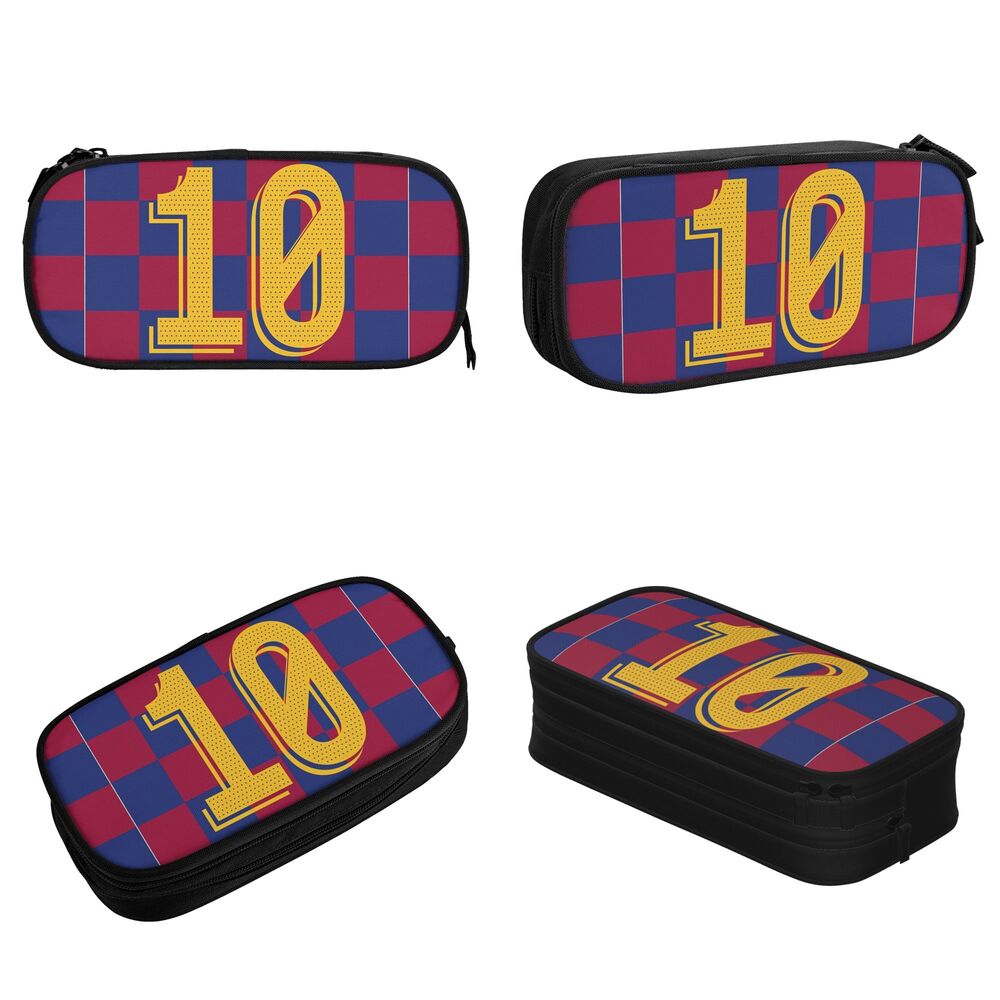 Adorável Messi Soccer Pen Bags, Big Capacity