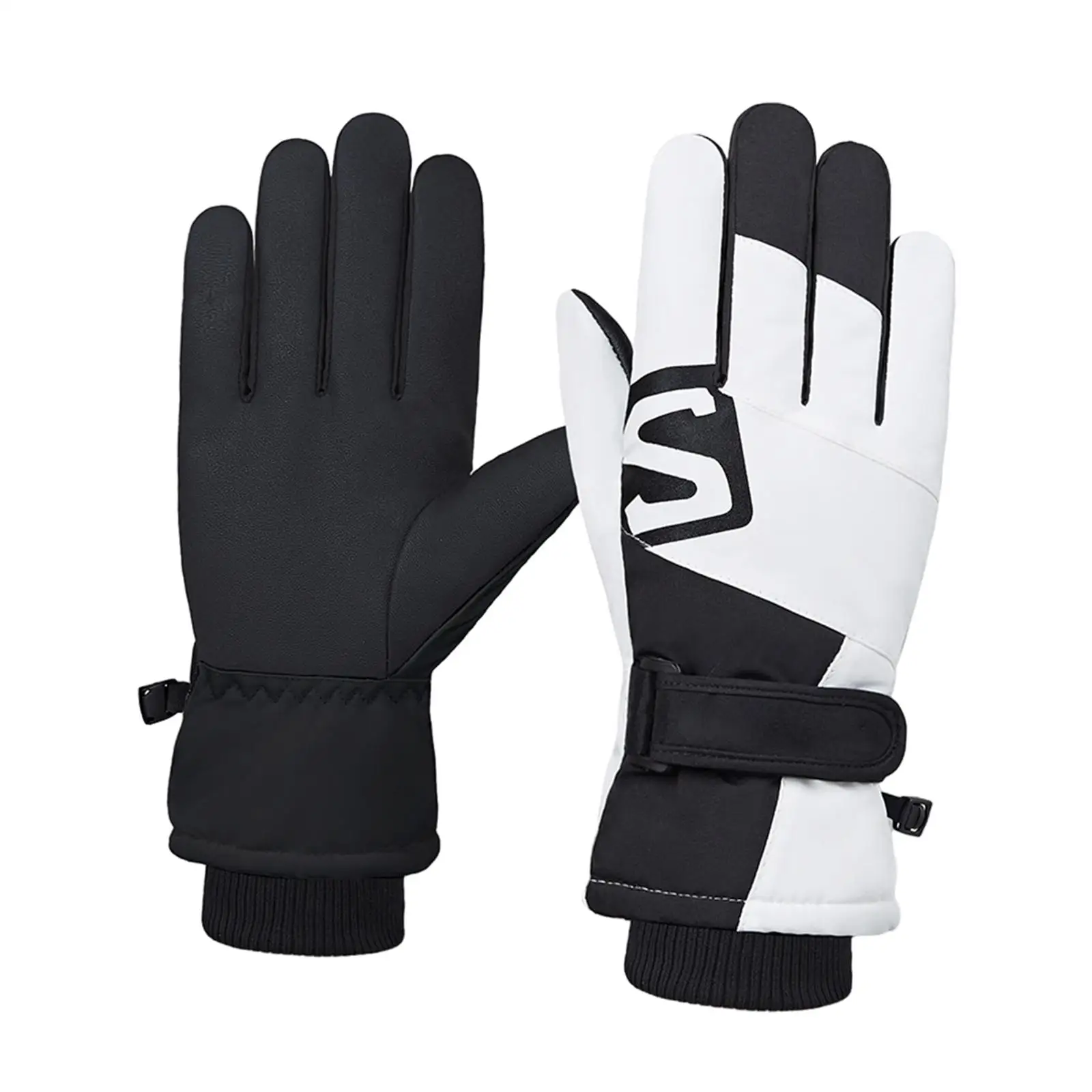 Winter Ski Gloves Snow Ski Gloves, Touchscreen Mittens Gift Warm Mittens Thickened Gloves, for Snow Driving Outdoor Biking