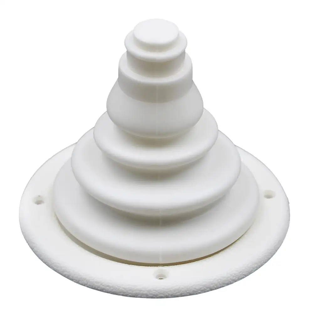 4 inch 100mm Marine Rigging and Cable Boot for Boats - Rigging Hole Cover Plastic - White