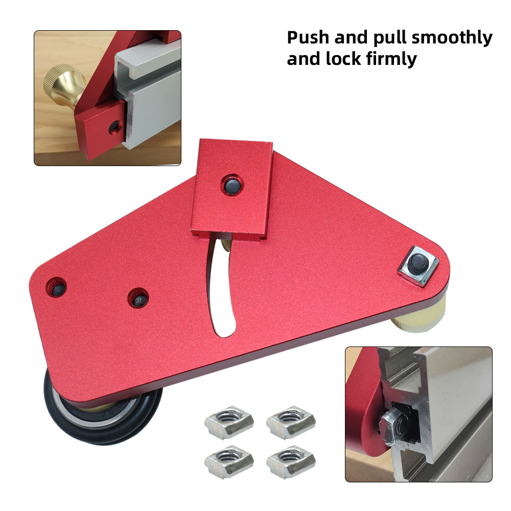 1 paar Klar-Cut Präzision Lager Guides Holzbearbeitung Sah Tisch Lager Roller Fütterung Loc Boards Sicherheit Antrieb Strahlmittel Hilfs Werkzeug – Detail 6