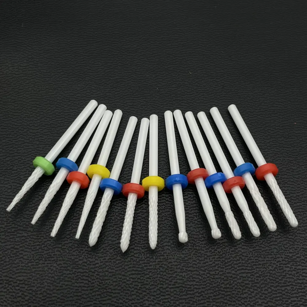 1pcs Ceramic Nail Drill Bits Rotary Cutter Clean Apparatus for Manicure Nail Milling Machine Accessories Remove Nail Gel Tools