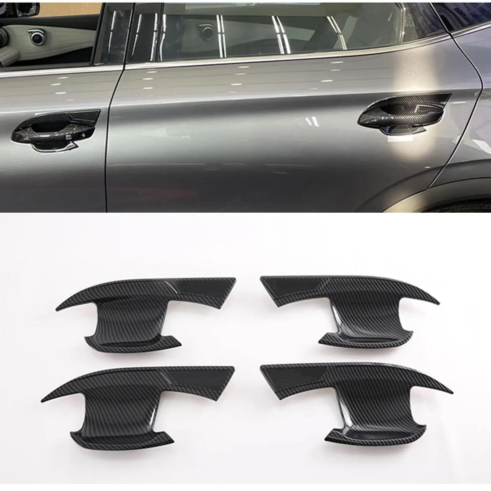 4Pieces Car Door Handle Cup ,Scratch Protector for Byd Yuan Plus 22