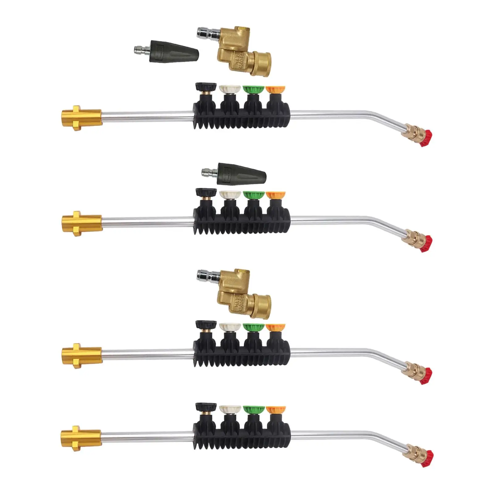 Metal Jet Lance with Nozzle Tips 2600 PSI Parts Pressure Washers Fittings Quick Connect for K Series