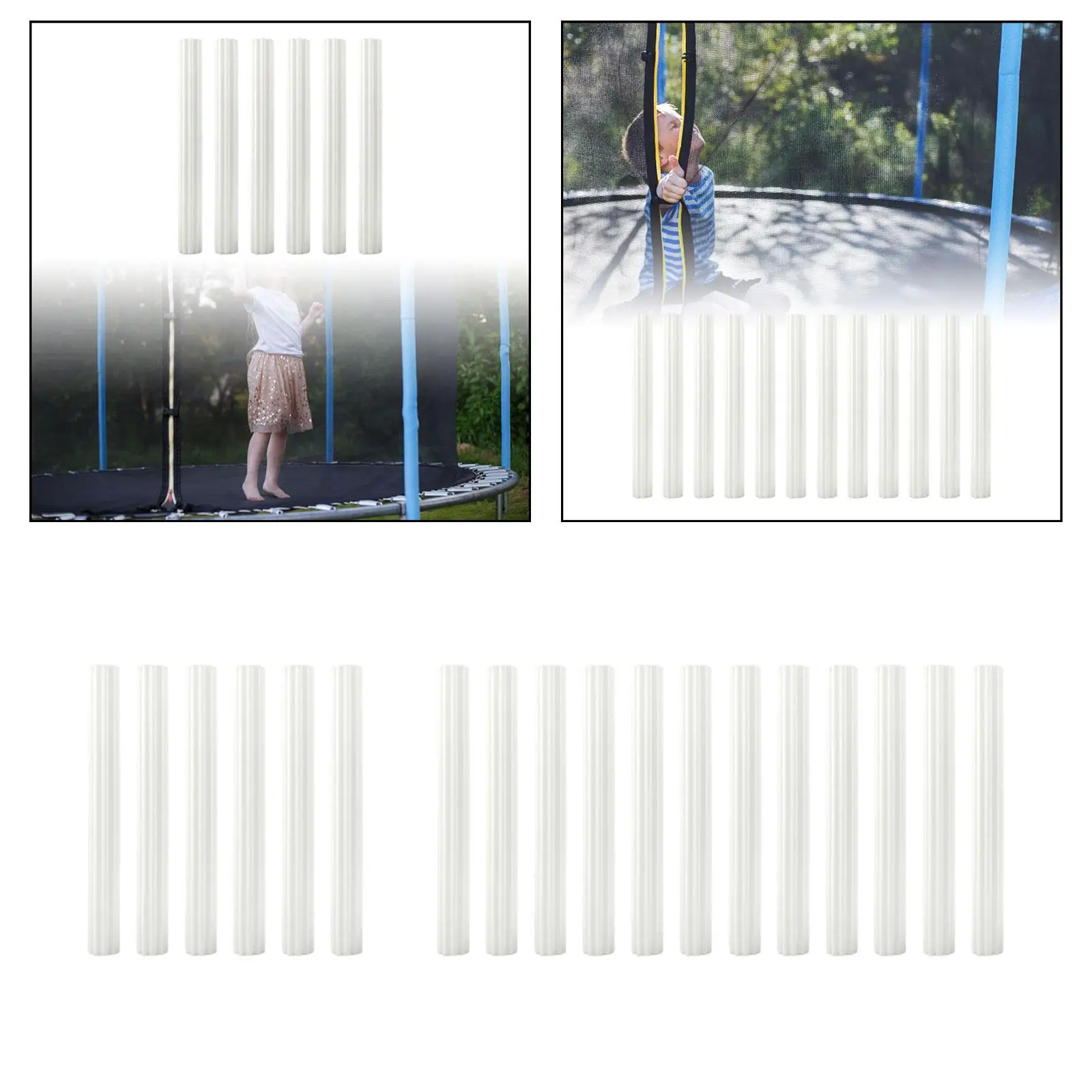Trampoline Enclosure Pole Foam Sleeves Trampoline Foam Pole Covers for Tube Pipe Outdoor Indoor Children Trampoline Accessories