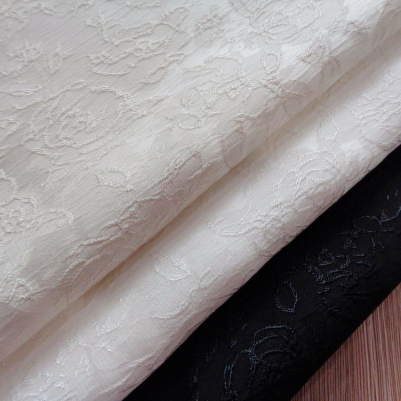 100*140cm Rose Muster Jacquard Kleidung Stoffe Plain Kleid Kleid Anzug Nähen Tuch Unterstützung Tropfen Verschiffen – Detail 1