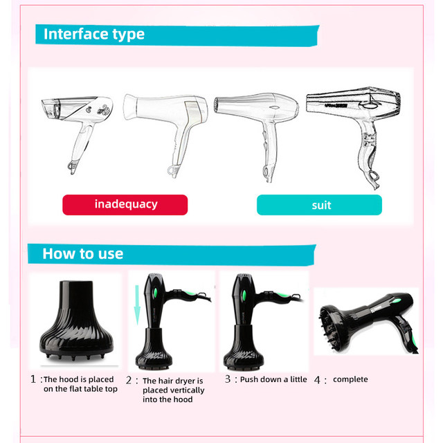 Hair Diffuser Attachment Different Types Of Hair Dryers Universal