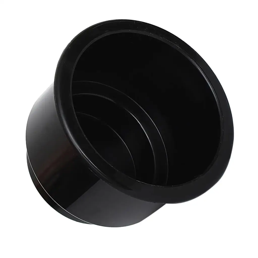 Black Side Hole Recessed Cup Drink Holder for Marine Boat Car RV