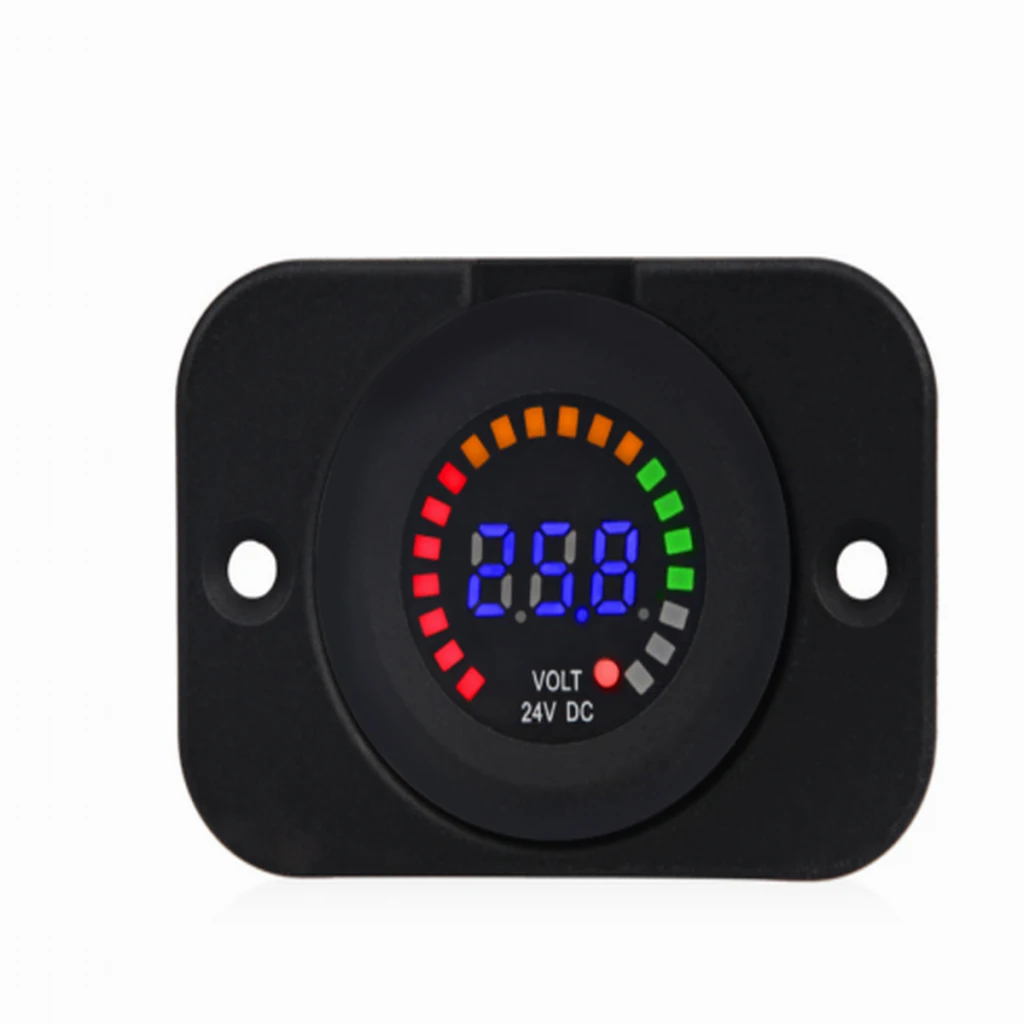 DC 12 Digital Panel meter Meter for Car, Motorcycle, Boat, ATV,Camper, Caravans, Travel Trailer