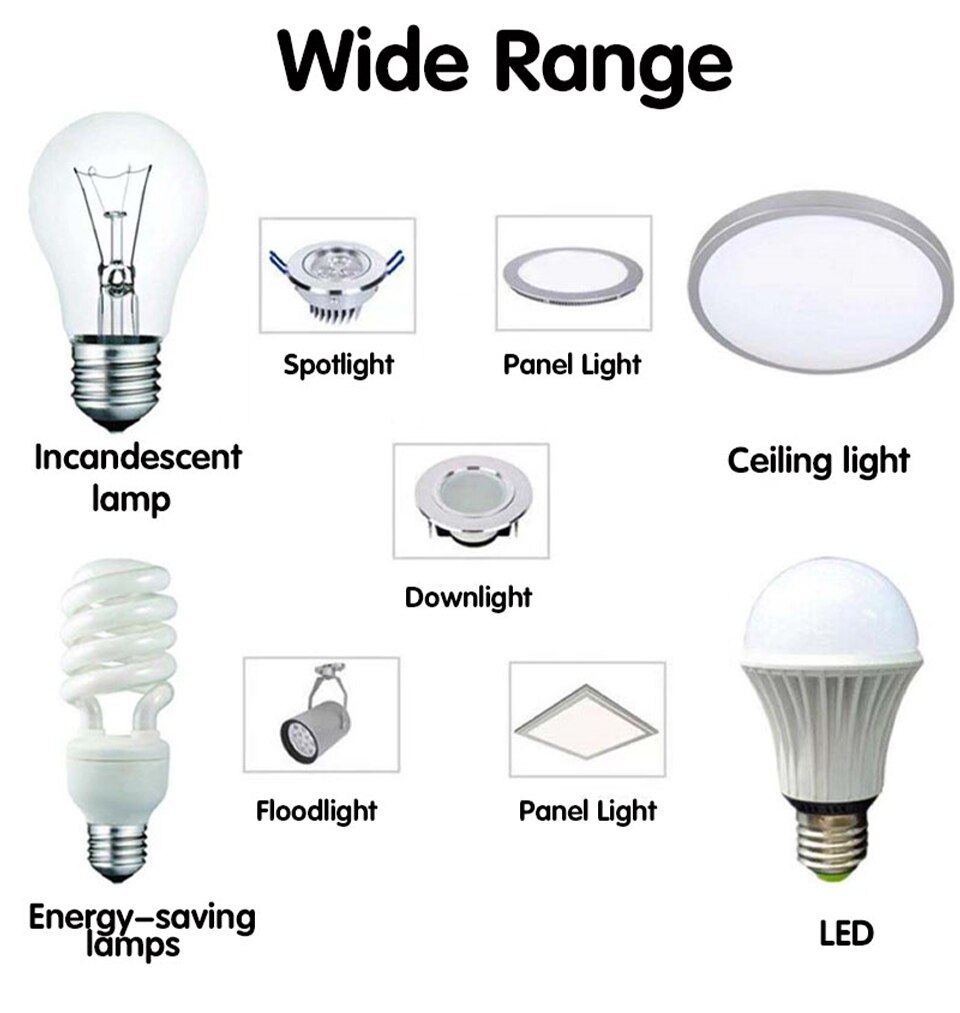 Nombre 8, Interruptor inteligente com sensor de movimento, 2 peças, 85-265v, detector automático, tempo de iluminação, atraso, ajuste de movimento para lâmpada led ceili