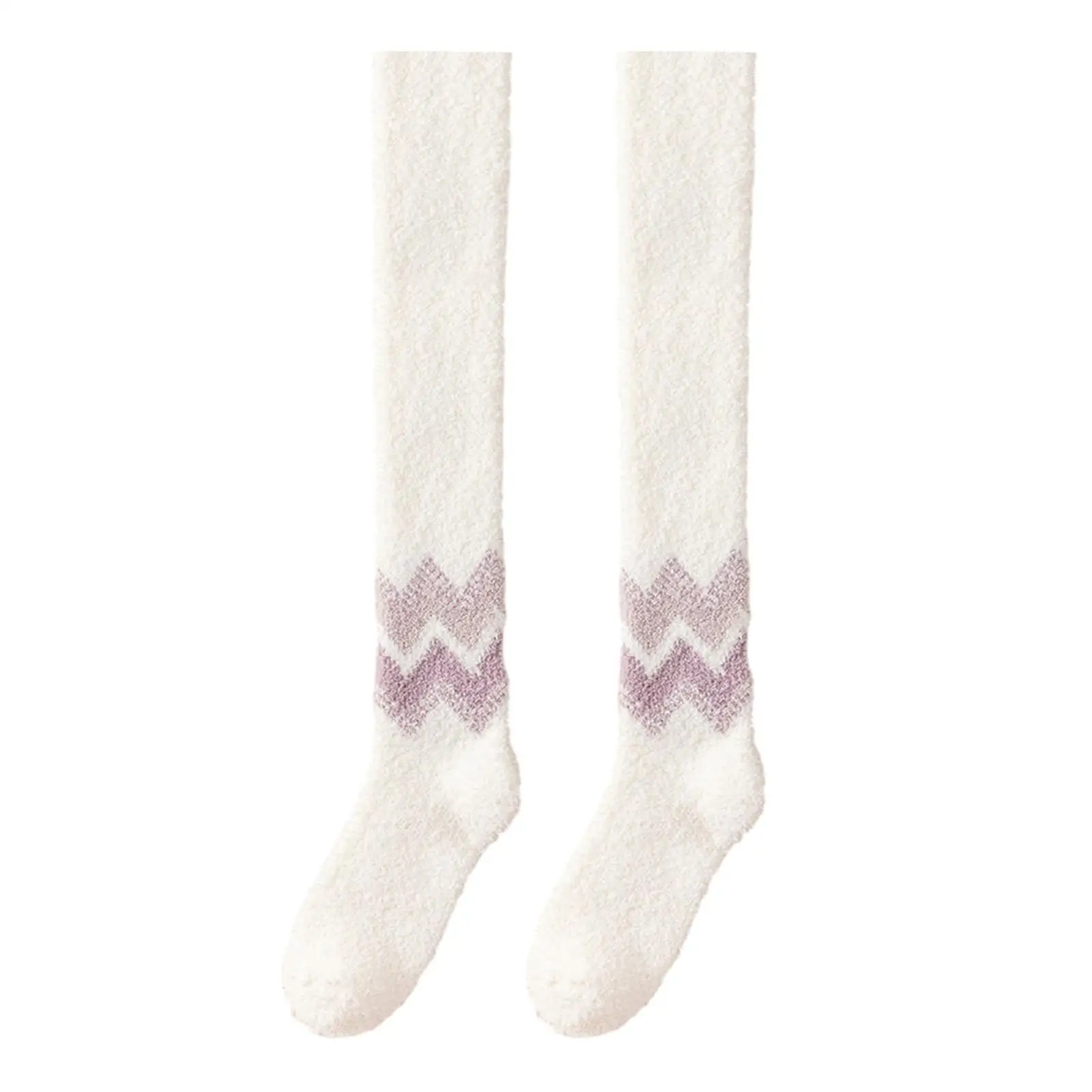 Womens Knee High Socks, Thigh High Socks, Plush Long Tube Knee Socks, Stylish Over Knee Socks Leg Warmers for Bedroom Home