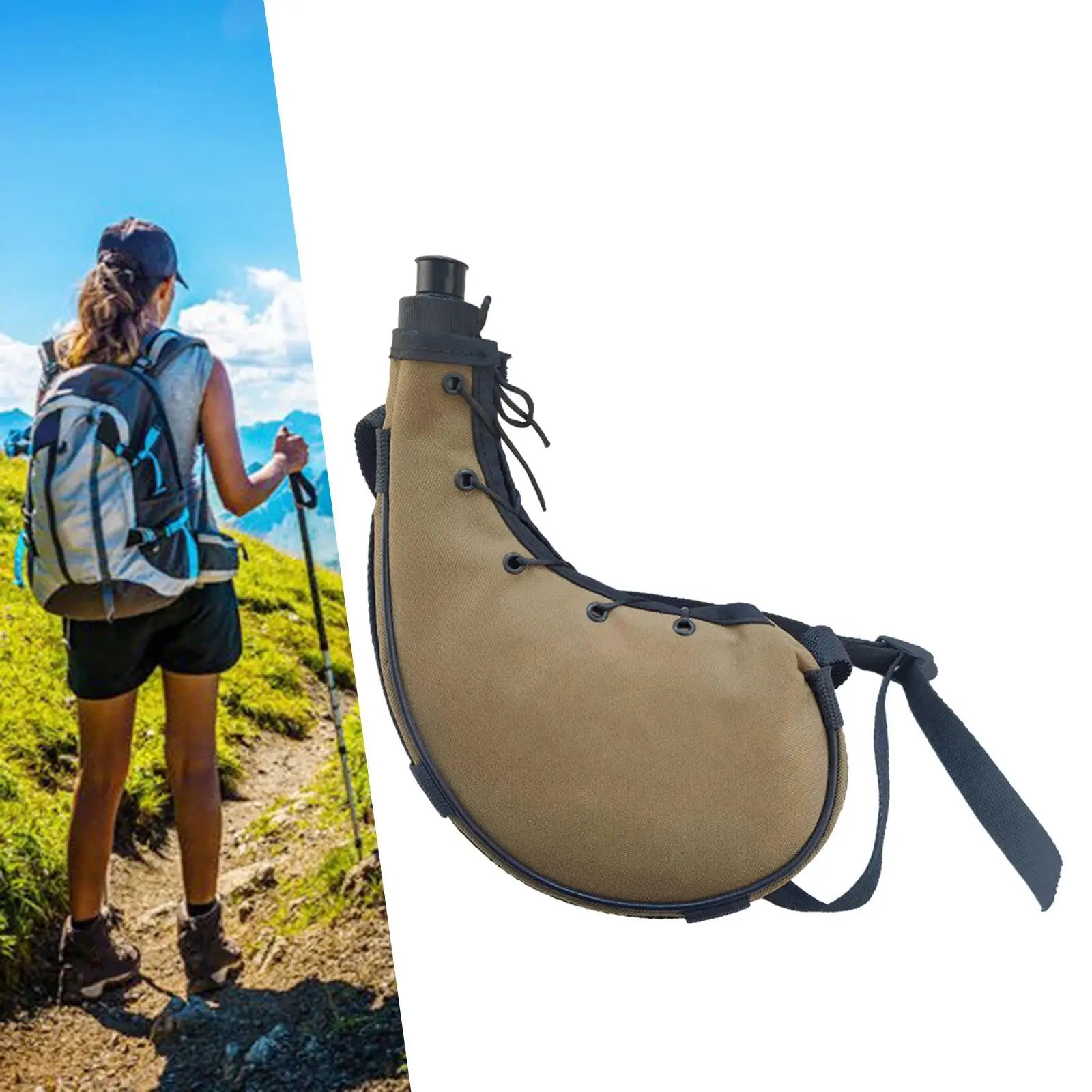 Outdoor Bottle Drinkware Kettle Bag Modern Leakproof Water Bottle Sport Bottles for Running Travel Fishing Trekking Women Men