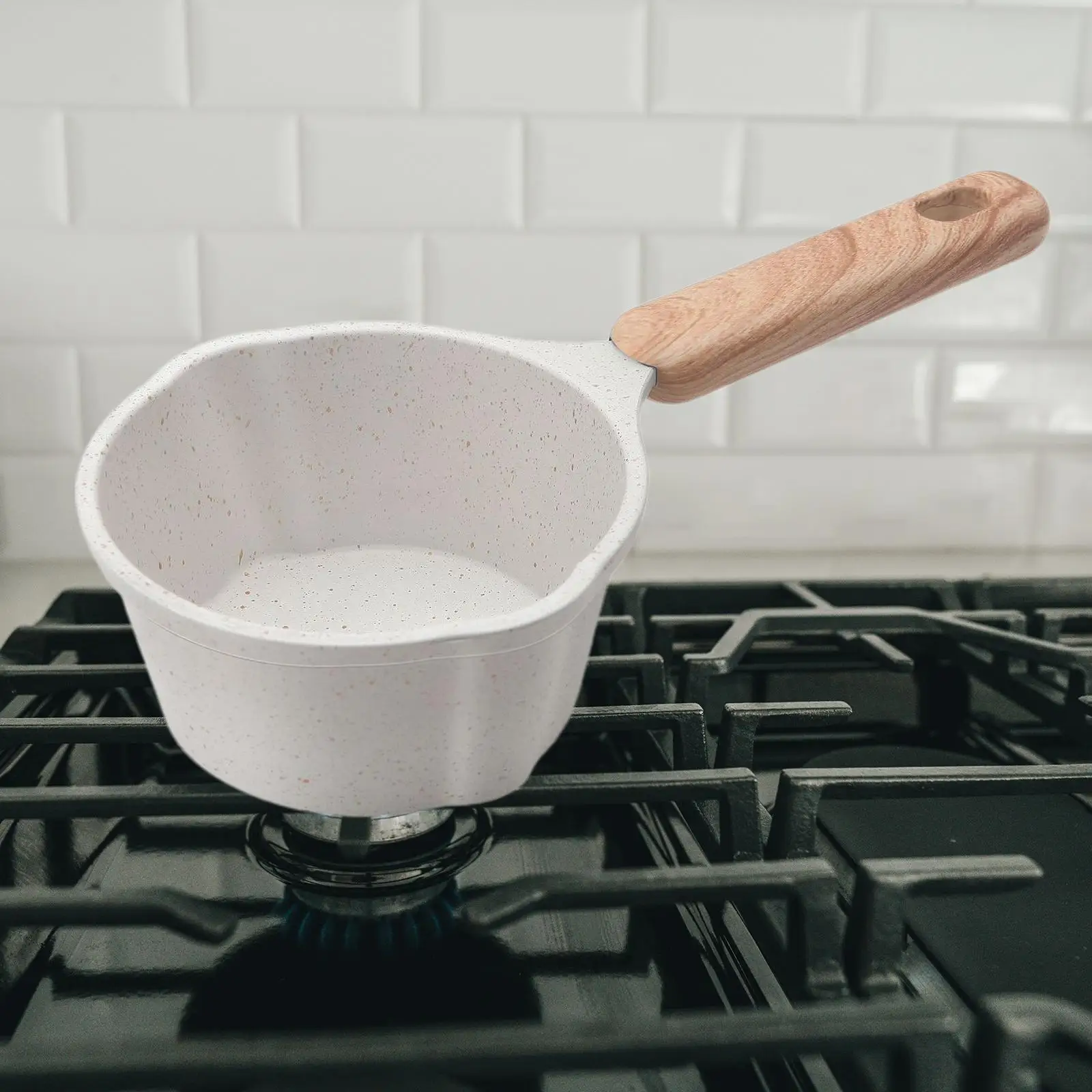 Milk Pan Small Saucepan Aluminium Butter Warmer Melting Pot Cooking Pot Milk Pot Non Stick for Gas Stove Kitchen