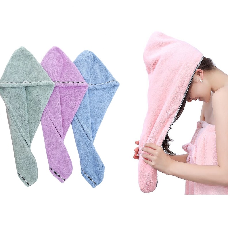 Microfiber Shower Cap Towel Shower Cap 