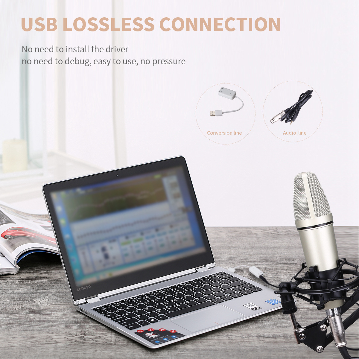 Title 3, RU-87 Professional Condenser Microphone For Stu...