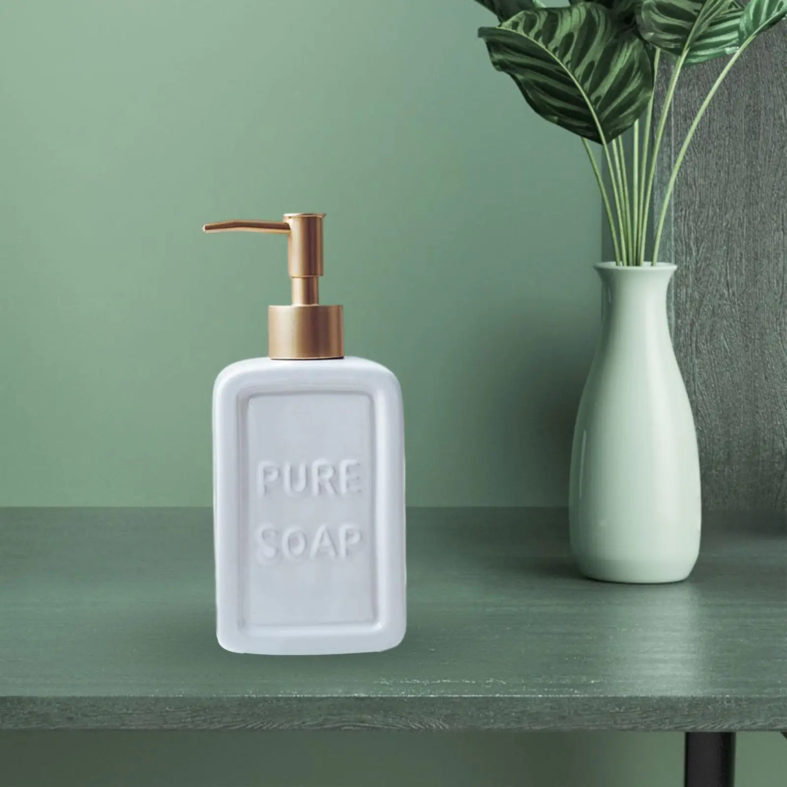 475ml Hand Soap Dispenser Portable Reusable with Pump Jar Pump Bottle for Tabletop Bathroom Hotel Liquid Conditioner