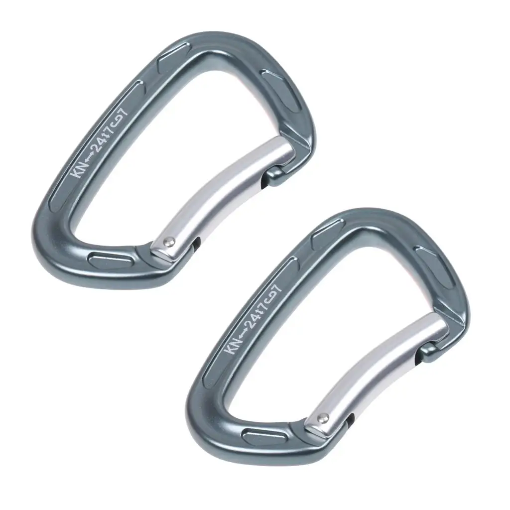 CE Certified - 2 Pieces / KN Outdoor Mountaineering  Climbing  Carabiner , Rappelling  Safety Equipment