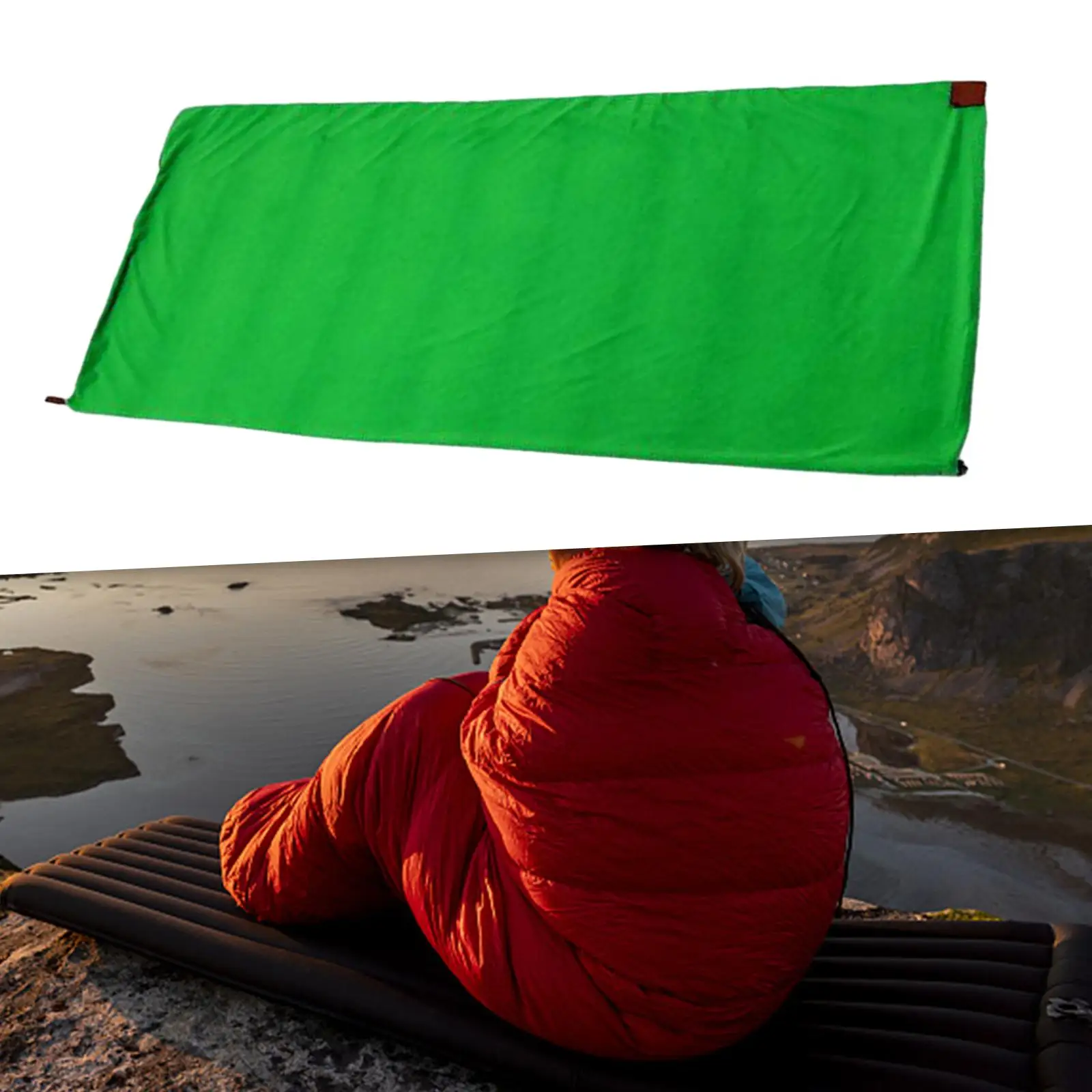 Fleece Sleeping Bag Liner Blanket Liner Comfortable Thermal Warm Sleeping Bag for Sport Hotel Camping Outdoor Activities 