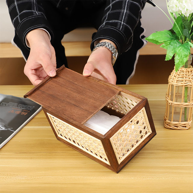 水墨画 山水画 収納箱付き Amazon.com: Hipiwe Rattan Display Box with Clear Lid