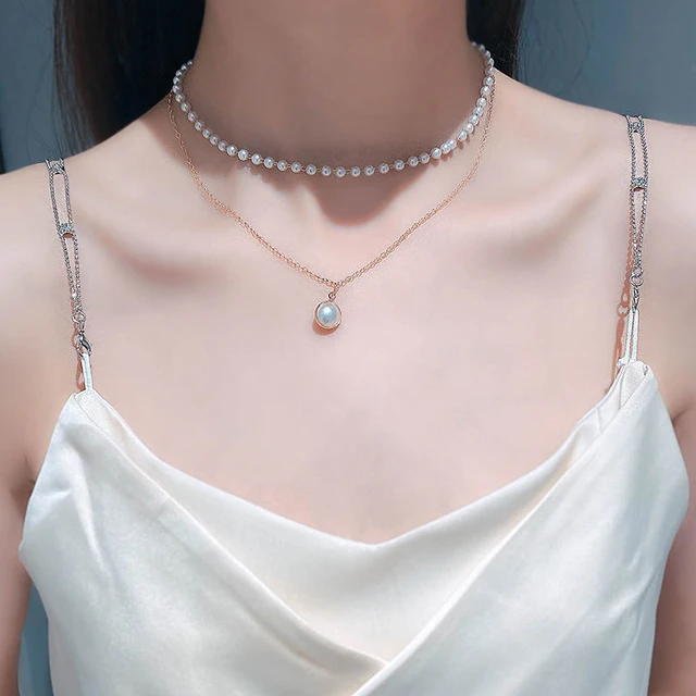 Intimate Accessories Decorative Bra Straps Bra Chain Pearls Shoulder Straps  Elegant Imitation Pearls Bra Accessories Adjustable