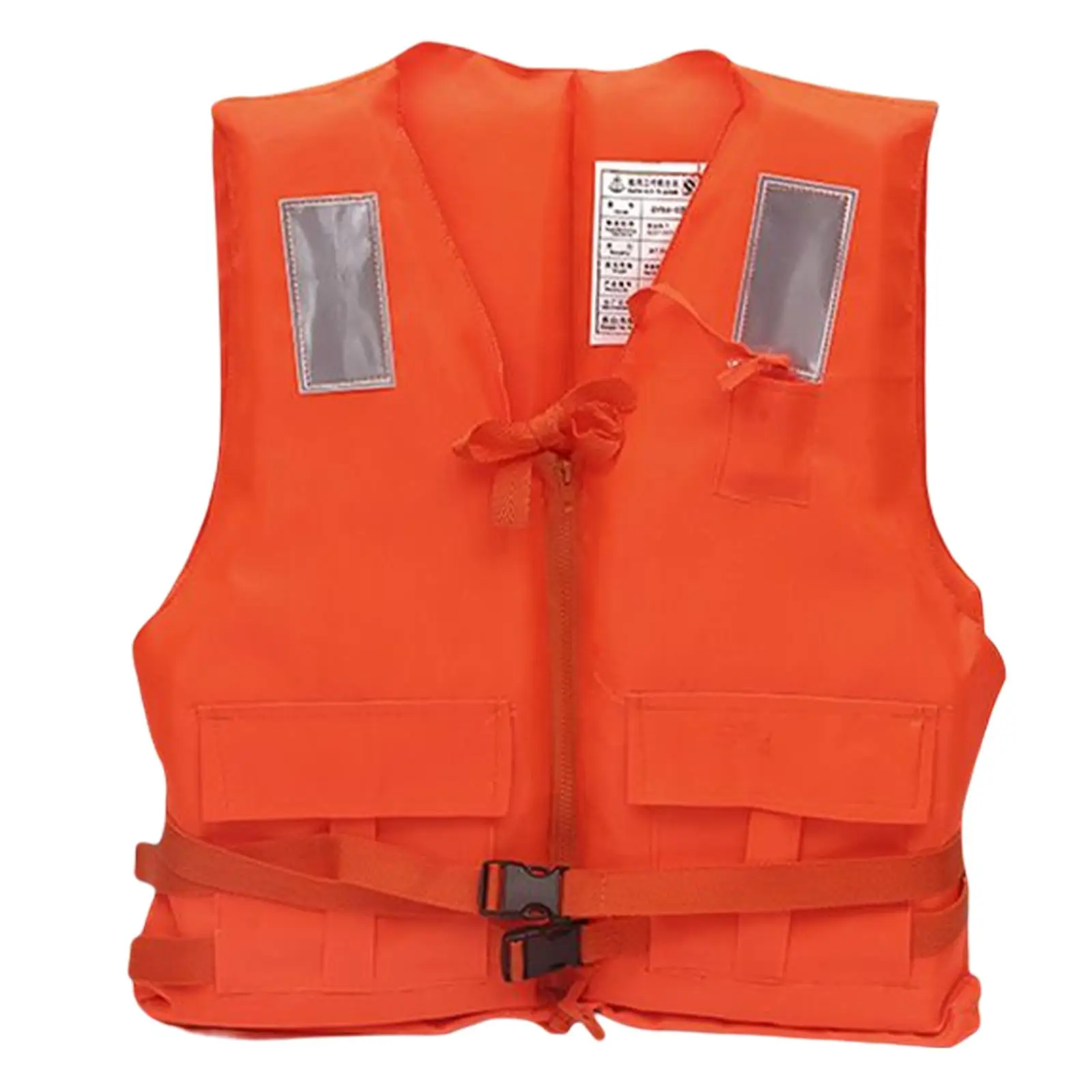 Outdoor Life Jacket Fly Fishing Jacket Reflective Adjustable Adult Life Vest Waistcoat for Ski Surfing Sailing Canoeing Wimming