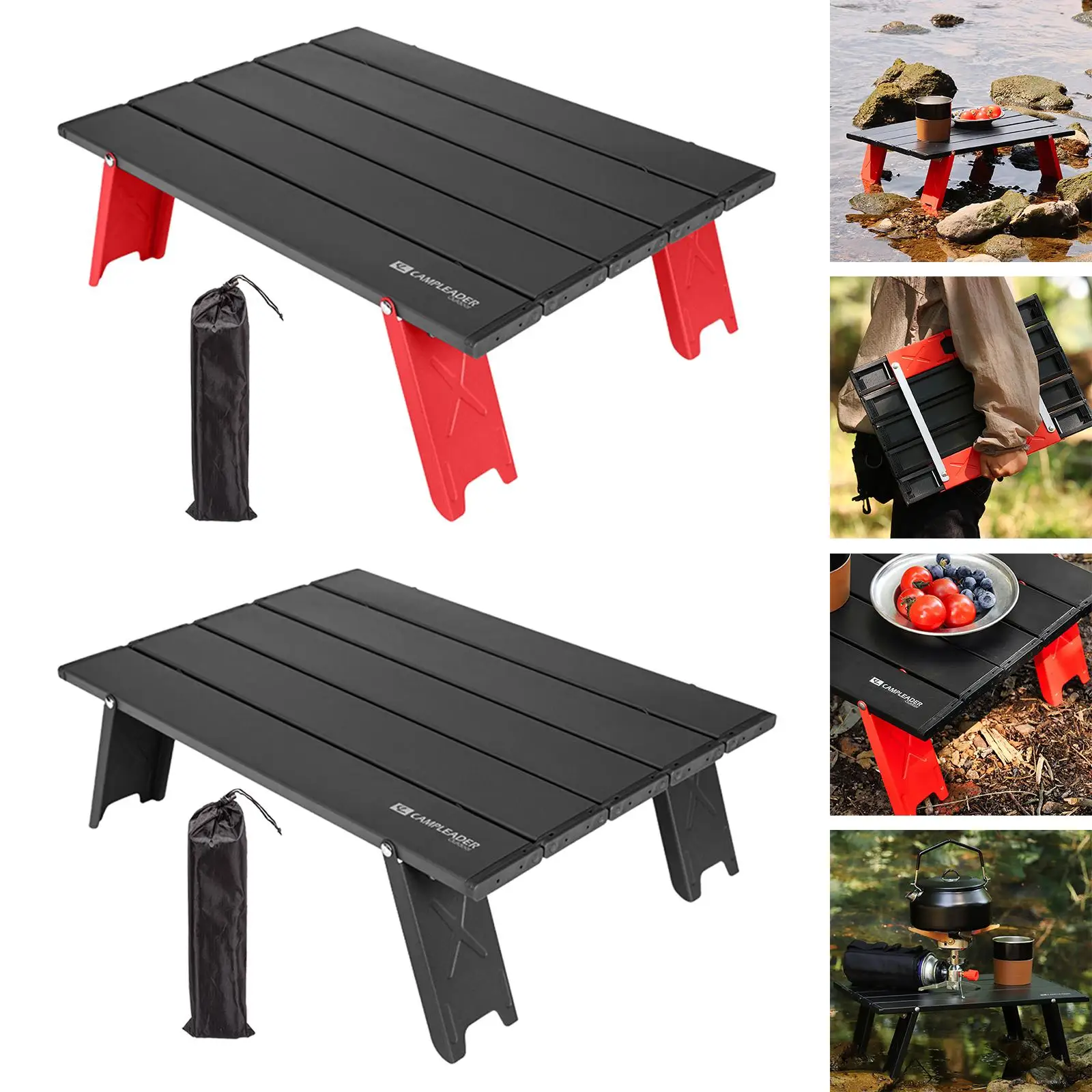 Folding Camping Table, Foldable Picnic Table with Carrying Bag, Folding Table,