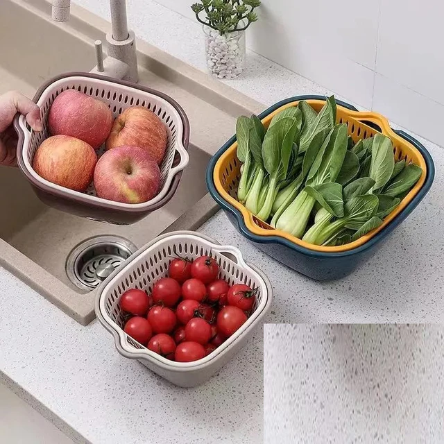 Cheap Plastic Fruit/Vegetable Washing Drain Basket - China Drain
