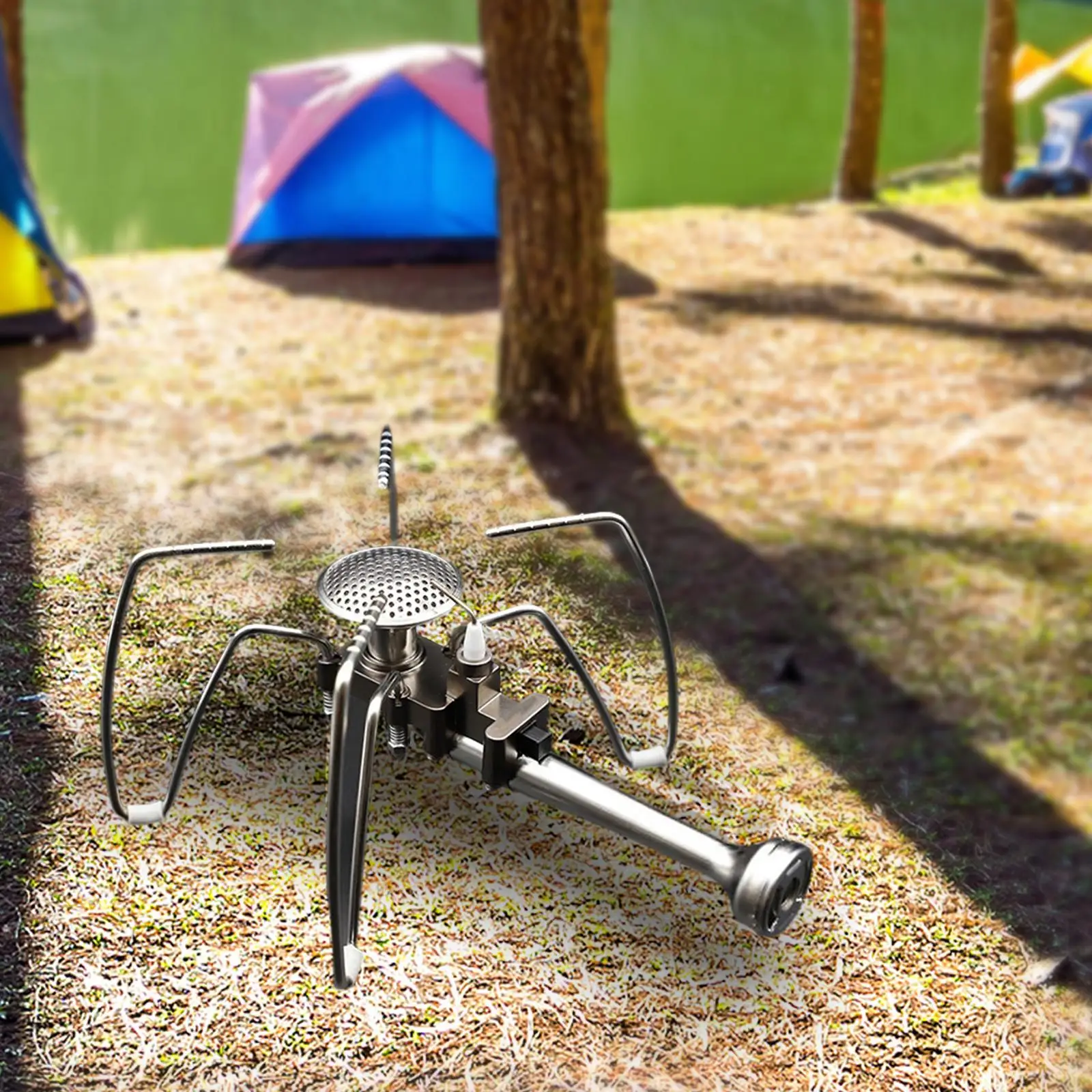 Folding Camping Stove Portable Camp Stove Head Convenient Aluminum Alloy Spider