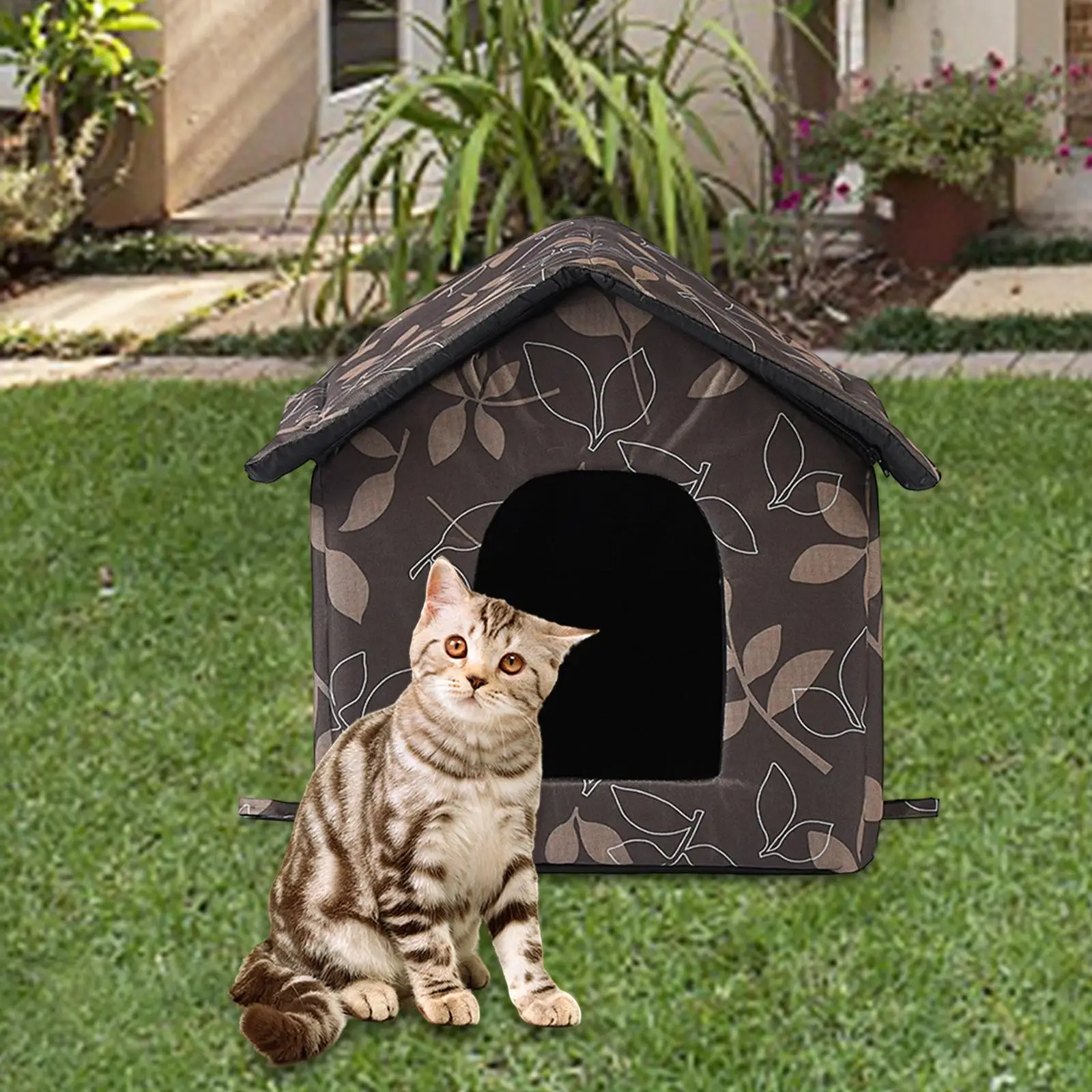 WaterKittens Cat Bed Pet Tent Cave Versatile for Garages, Porches, Barns, Balconies, Corridors