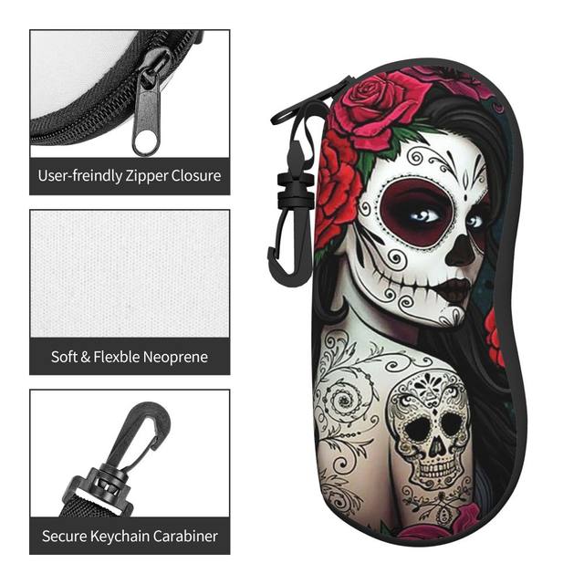 Sugar top Skull Reading Glasses, Readers, Eyeglasses Case