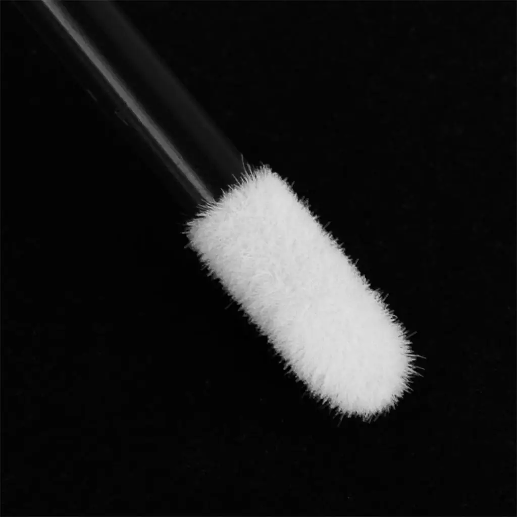 200pcs Disposable Brush Lipstick Wands Makeup Applicator Set Black