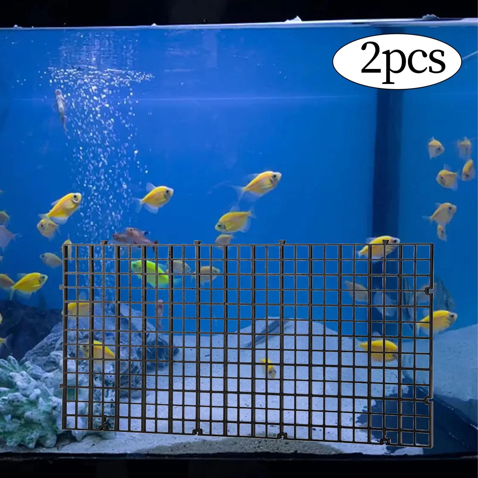 2x Fish Tank Bottom Filter Plate Aquarium Divider Panel Separator Large Aquarium Bottom Divider for Breeding Box Mixed Breeding