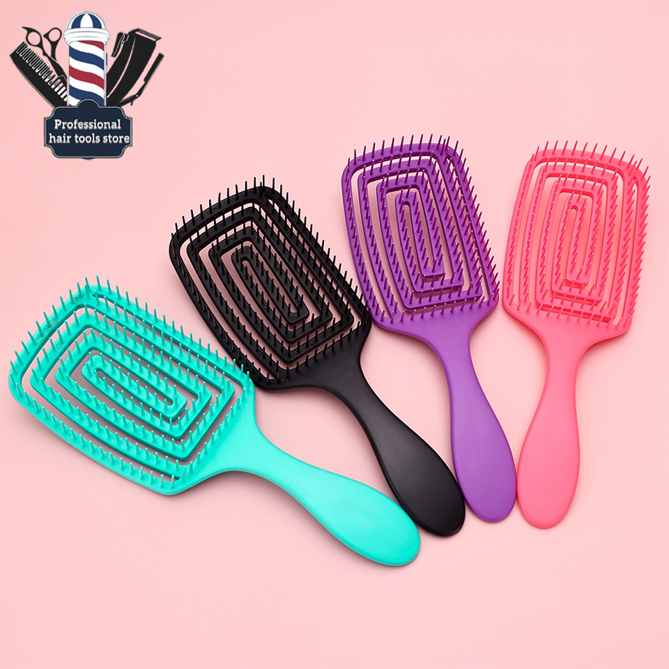 Best of 4 Colors Massage Hair Comb Salon Wet Hair Brush Women Hairdressing Styling Hair Tools Anti Static Detangling Hairbrush Reviews & Tips