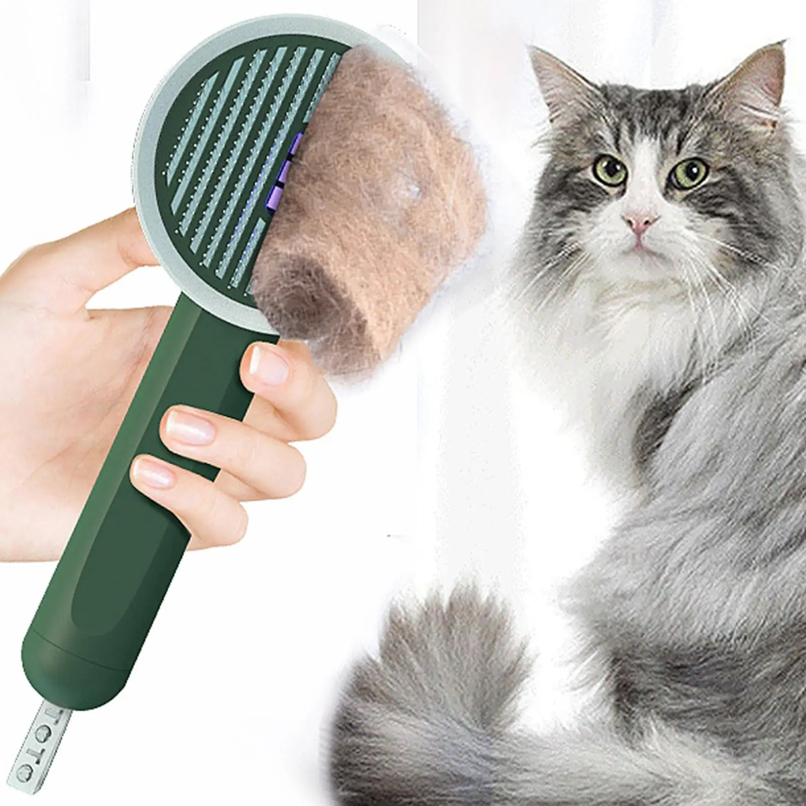 Portable Hair Brush, Grooming, Cleaning, Trimming, Massage, Pet Rabbit Puppy Hairs Comb 