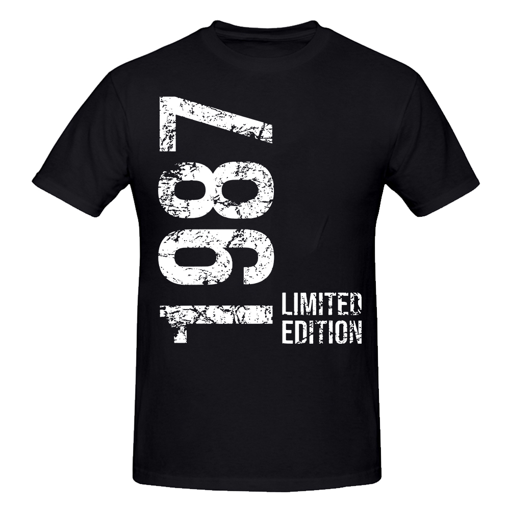 Neuheit Super 37th 37 Jahre Retro Vintage 1987 T-Shirts Grafik Baumwolle Streetwear Kurzarm Geburtstagsgeschenke Sommer T-Shirt – Detail 2